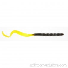 Berkley PowerBait Power Worm Soft Bait 7 Length, Black/Chartreuse, Per 13 553146577